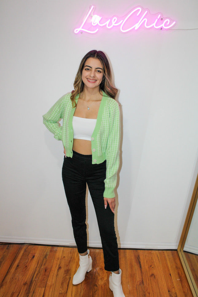 Alexa Plaid Cardigan