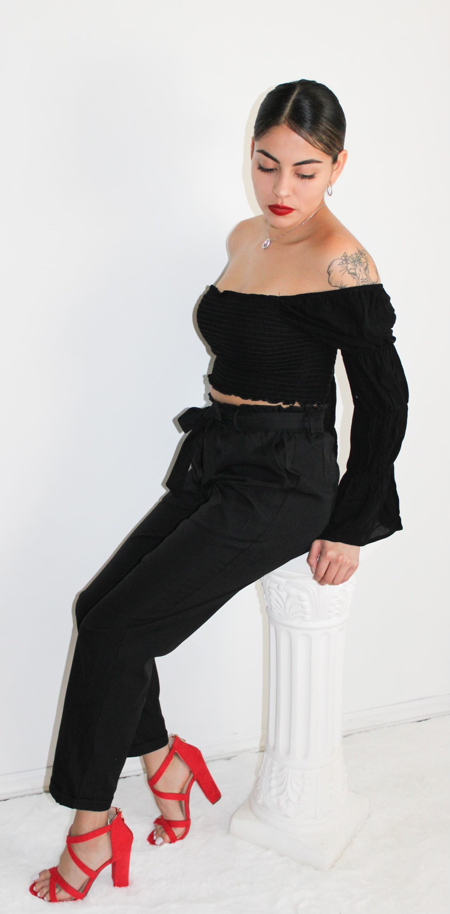 Classy Belted Pants