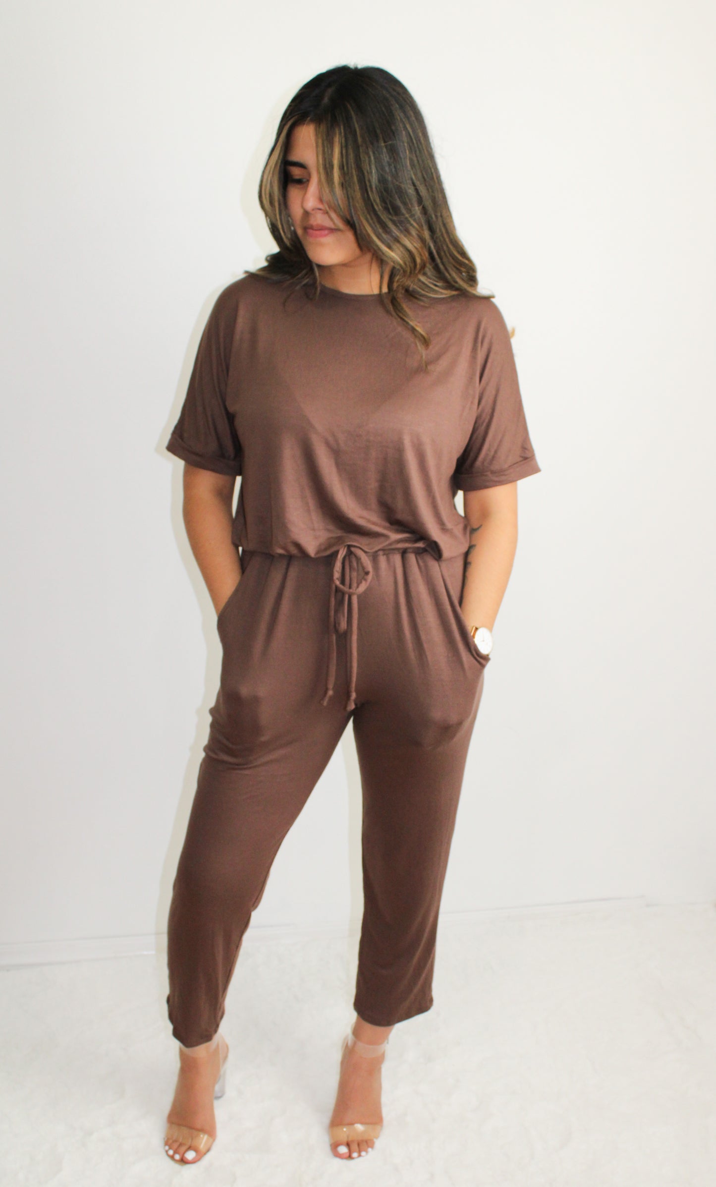 Mocha Jumpsuit
