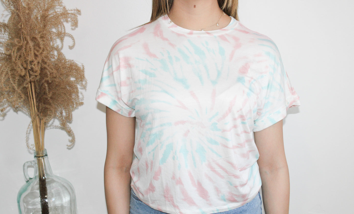 Rose Swirl Tie-Dye Tee